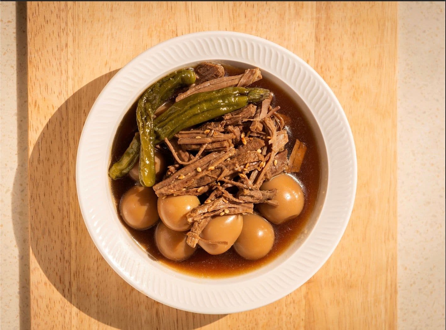 Jangjorim (Soy Sauce Braised Beef, 장조림)