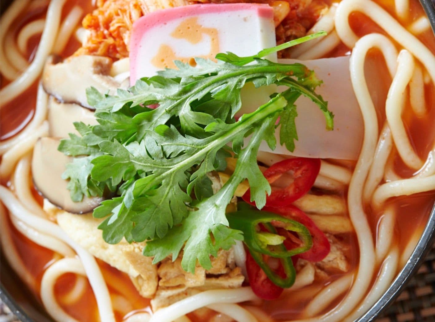 Kimchi Udon (Korean Spicy Kimchi Udon Soup, 김치우동) image 1
