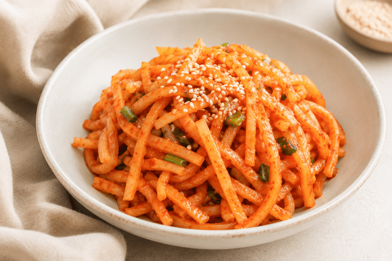 Musaengchae (Korean Spicy Radish Salad, 무생채)