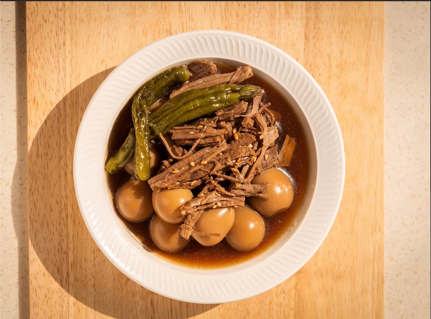 Jangjorim (Soy Sauce Braised Beef, 장조림)